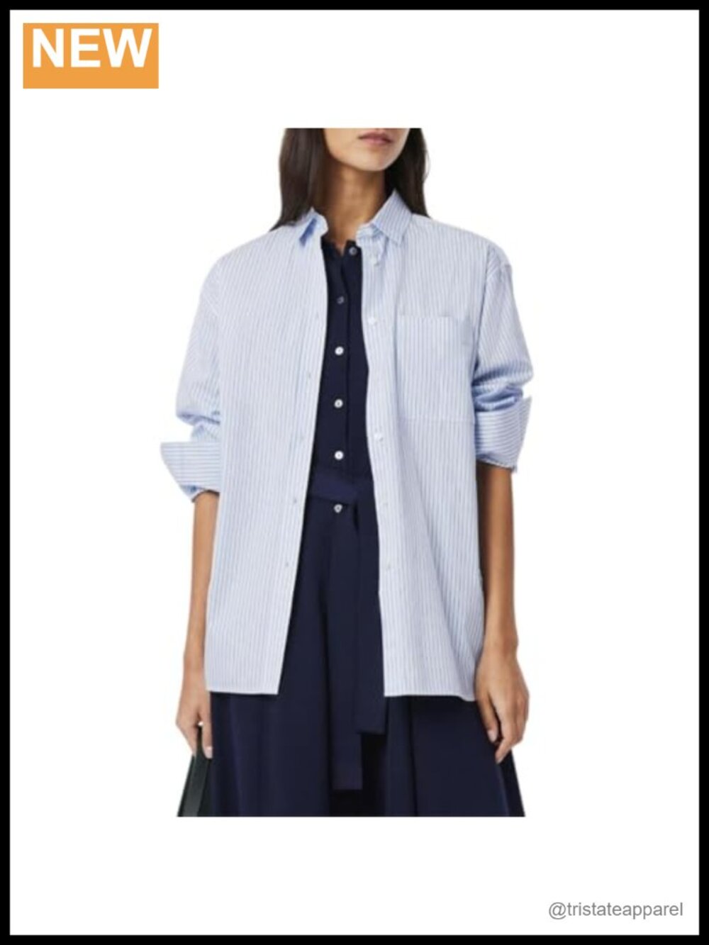 Oversized Popeline Long Sleeve Button Down Shirt 100% Cotton